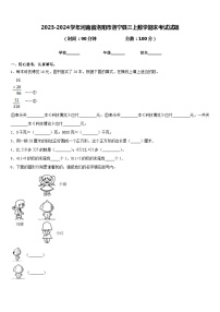 2023-2024学年河南省洛阳市洛宁县三上数学期末考试试题含答案