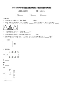 2023-2024学年湖北省宜昌市夷陵区三上数学期末经典试题含答案