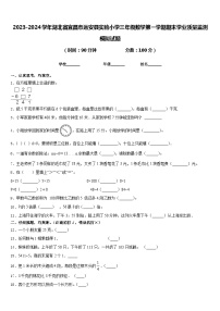 2023-2024学年湖北省宜昌市远安县实验小学三年级数学第一学期期末学业质量监测模拟试题含答案