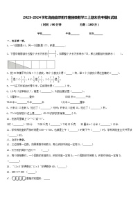 2023-2024学年湖南省邵阳市隆回县数学三上期末统考模拟试题含答案