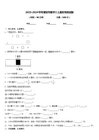 2023-2024学年瑞安市数学三上期末预测试题含答案