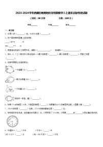 2023-2024学年西藏日喀则地区定结县数学三上期末达标检测试题含答案