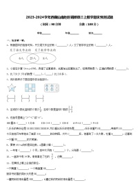 2023-2024学年西藏山南地区错那县三上数学期末预测试题含答案