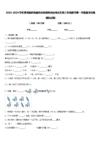 2023-2024学年贵州省黔西南布依族苗族自治州贞丰县三年级数学第一学期期末经典模拟试题含答案