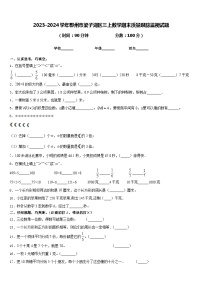 2023-2024学年鄂州市梁子湖区三上数学期末质量跟踪监视试题含答案