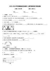 2023-2024学年那曲地区比如县三上数学期末复习检测试题含答案