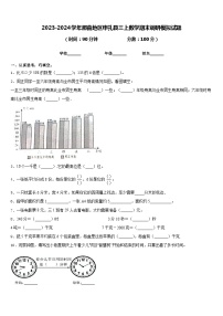 2023-2024学年那曲地区申扎县三上数学期末调研模拟试题含答案