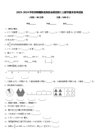 2023-2024学年阿坝藏族羌族自治州茂县三上数学期末统考试题含答案