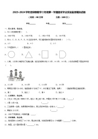 2023-2024学年霍邱县数学三年级第一学期期末学业质量监测模拟试题含答案