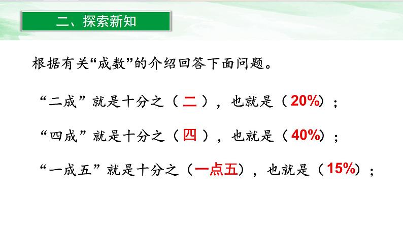 人教版小学数学六年级下册第二单元2成数课件PPT05