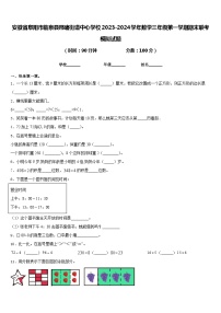 安徽省阜阳市临泉县邢塘街道中心学校2023-2024学年数学三年级第一学期期末联考模拟试题含答案