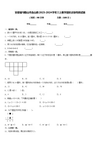 安徽省马鞍山市含山县2023-2024学年三上数学期末达标检测试题含答案