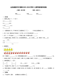 山东省临沂市兰陵县2023-2024学年三上数学期末联考试题含答案