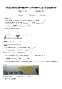 黔南布依族苗族自治州平塘县2023-2024学年数学三上期末复习检测模拟试题含答案