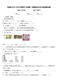 宾阳县2023-2024学年数学三年级第一学期期末学业水平测试模拟试题含答案