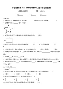 广东省阳江市2023-2024学年数学三上期末复习检测试题含答案