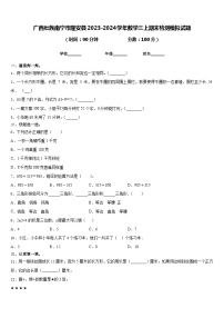 广西壮族南宁市隆安县2023-2024学年数学三上期末检测模拟试题含答案