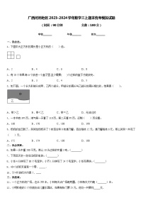 广西河池地区2023-2024学年数学三上期末统考模拟试题含答案