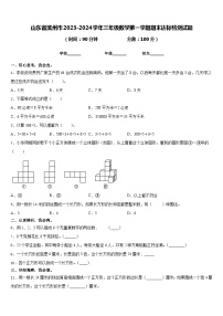 山东省滨州市2023-2024学年三年级数学第一学期期末达标检测试题含答案