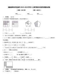 湖南省娄底市涟源市2023-2024学年三上数学期末质量检测模拟试题含答案