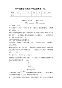 期末模拟检测题（3）