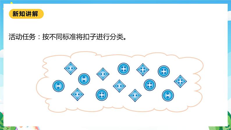 【核心素养】北师大数学一年级下册 数学好玩第1课时《分扣子》课件+教案+分层练习（含答案）07