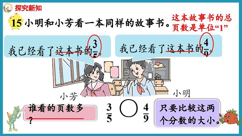 4.10 分数的大小比较（课件）2023--2024学年苏教版五年级下册数学第4页