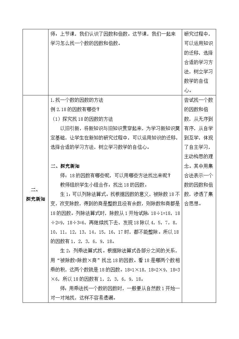 【核心素养】人教版数学五年级下册-2.1.2 找一个数的因数和倍数（课件+教案+导学案+分层作业）02