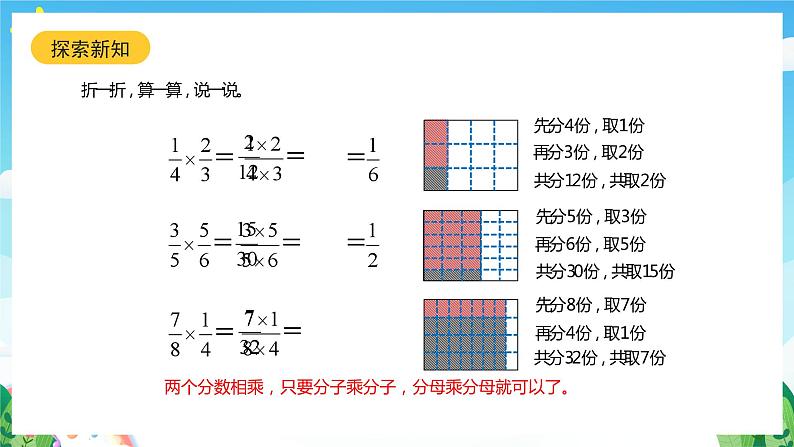 北师大版数学五年级下册 3.3.《分数乘法（三）》课件+练习（含答案）08