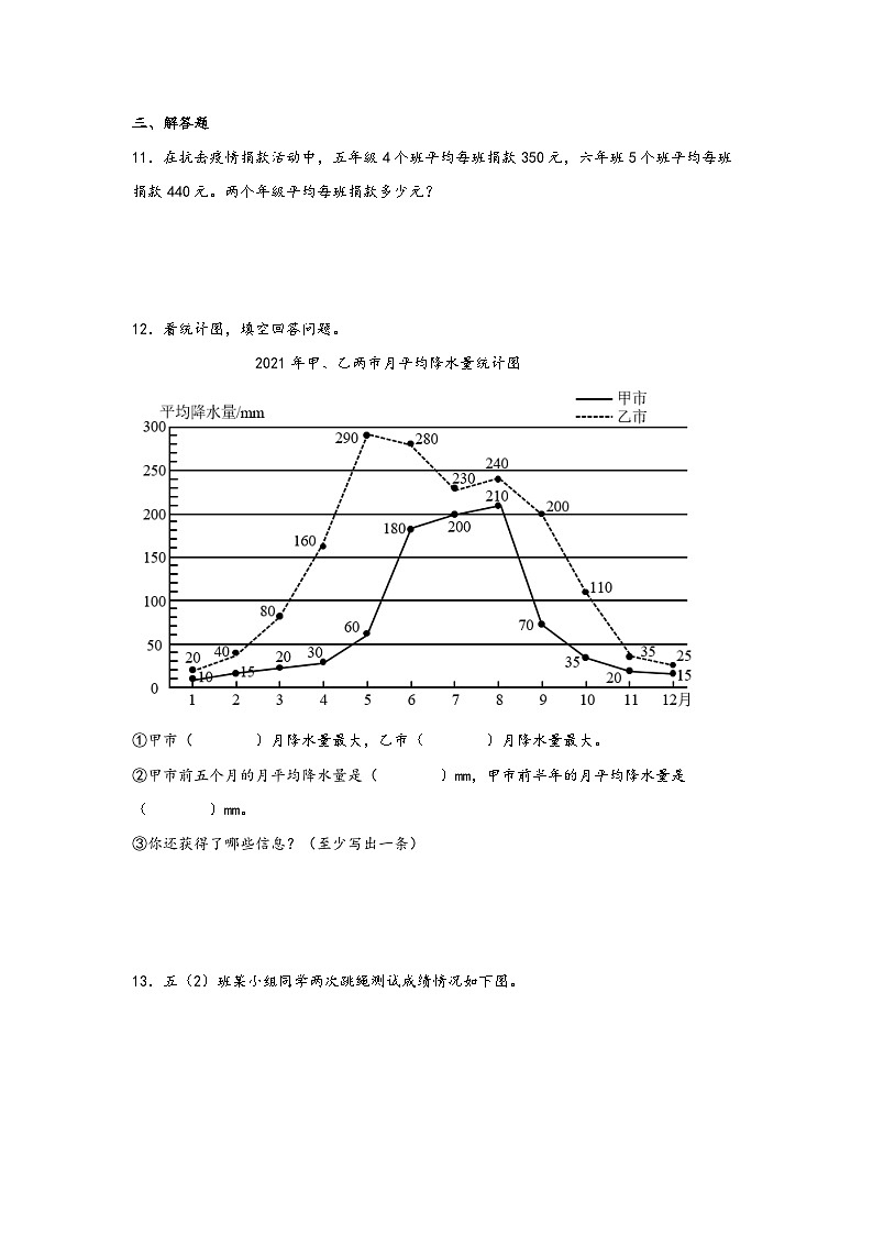 北师大版数学五年级下册 8.3.《平均数的再认识》课件+练习（含答案）03