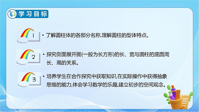 【核心素养】人教版数学六年级下册-3.1.1 圆柱的认识（教学课件）第4页