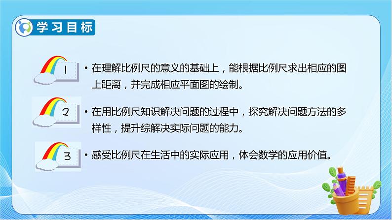 【核心素养】人教版数学六年级下册-4.3.3 根据比例尺画平面图 课件+教案+作业+学案04