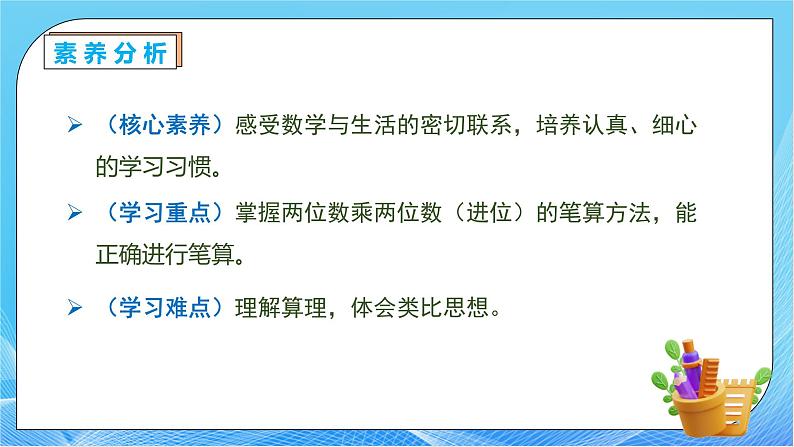 【核心素养】人教版数学三年级下册-4.4 两位数乘两位数（进位）（课件+教案+导学案+作业）05