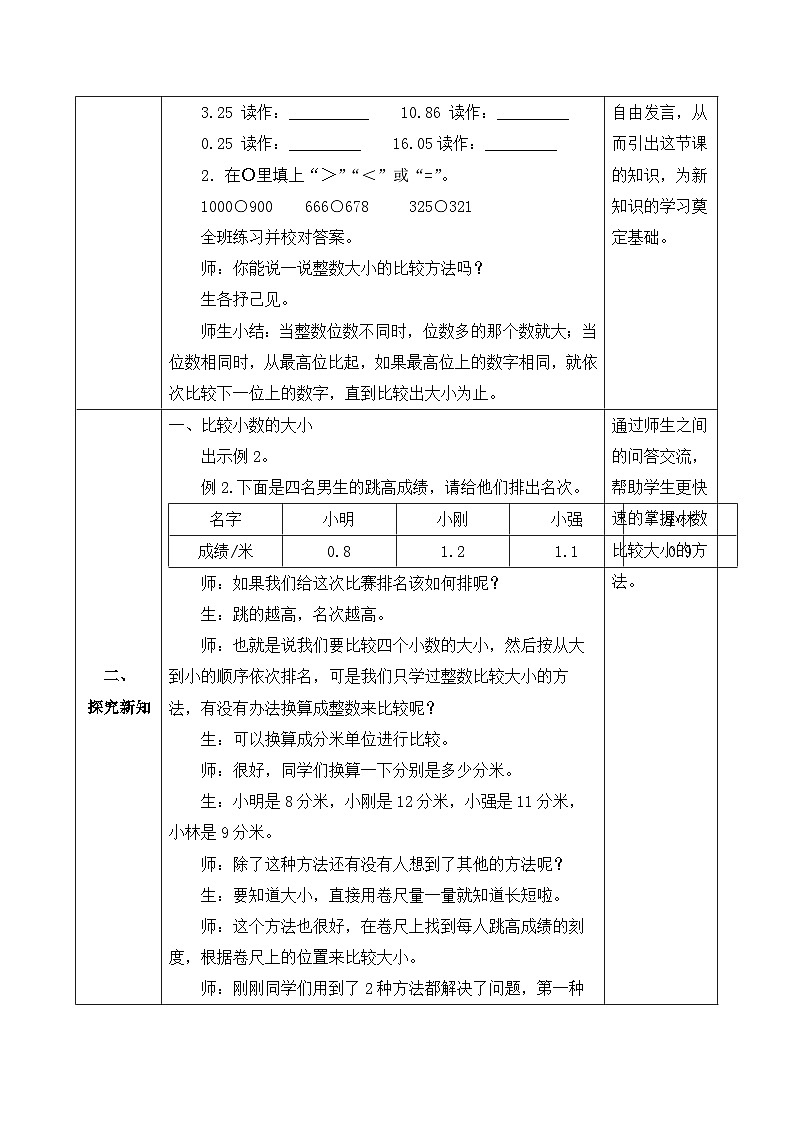 【核心素养】人教版数学三年级下册-7.2 小数的大小比较（课件+教案+导学案+作业）02
