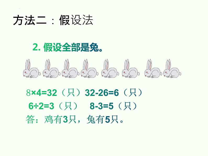 四年级下册数学人教版鸡兔同笼“（课件）第7页