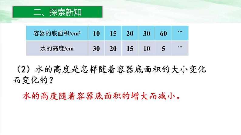 人教版小学数学六年级下册第四单元2.2反比例课件05