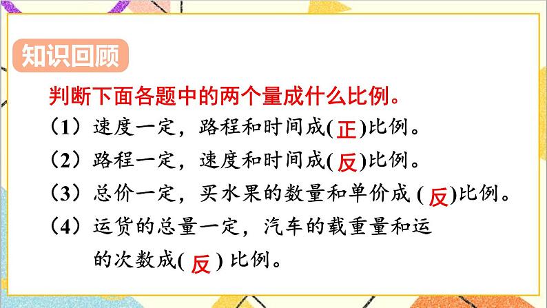 第四单元 3.比例的应用 第六课时 用比例解决问题（2）课件第2页