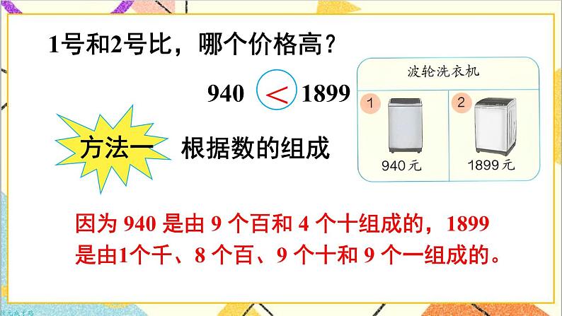 第七单元 第七课时 10000以内数的大小比较课件第4页