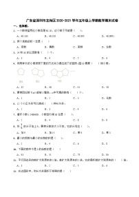 广东省深圳市龙岗区2020-2021学年五年级上学期数学期末试卷