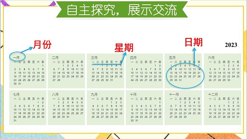 第六单元 综合与实践 制作活动日历课件第4页