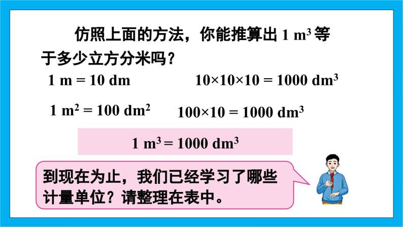 人教版小学数学五年级下册3.8体积单位间的进率1课件07