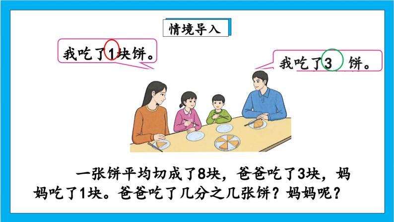 人教版小学数学五年级下册6.1同分母分数加、减法课件03