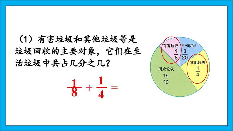 人教版小学数学五年级下册6.3异分母分数加、减法课件04