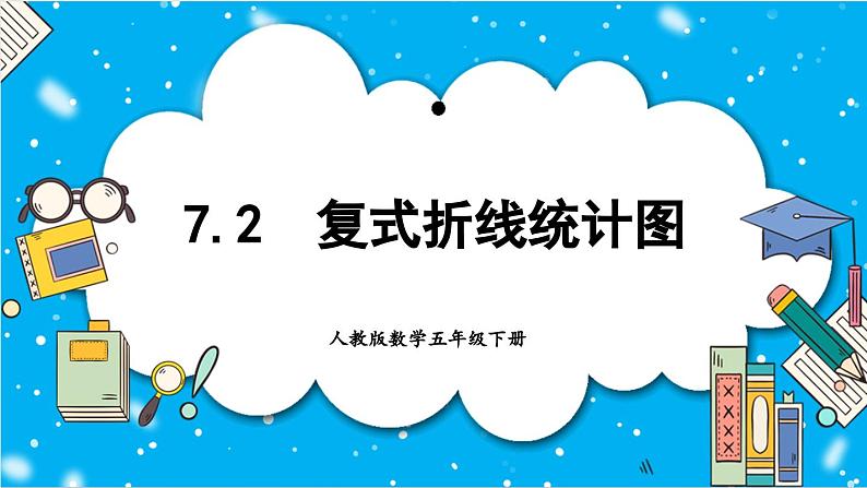 人教版小学数学五年级下册7.2复式折线统计图课件01