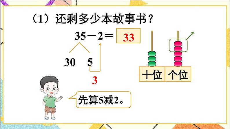 第六单元3.两位数减一位数、整十数第一课时两位数减一位数（不退位）、整十数课件第4页