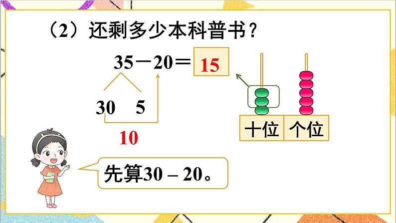 第六单元3.两位数减一位数、整十数第一课时两位数减一位数（不退位）、整十数课件第5页