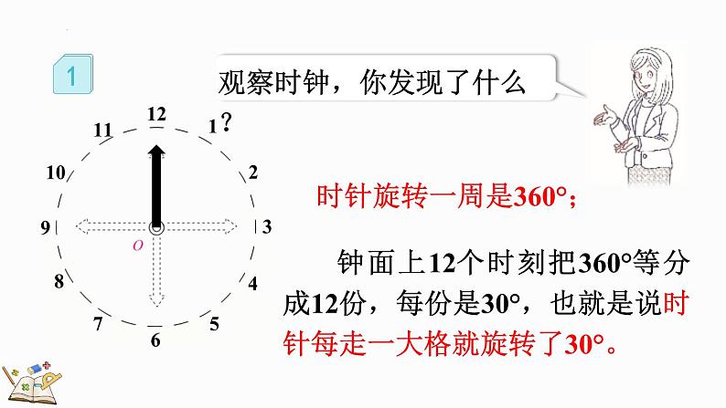 五年级下册数学人教版5.1 图形旋转的方向和角度（课件）07