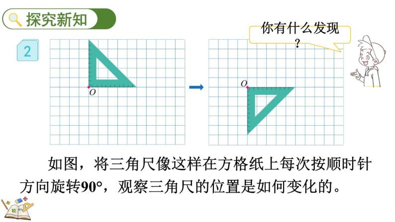 五年级下册数学人教版5.2 在方格纸上画出简单图形旋转后的图形（课件）04
