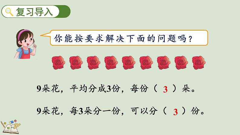 人教版数学二年级下册2.1.5 认识除法算式 课件第2页