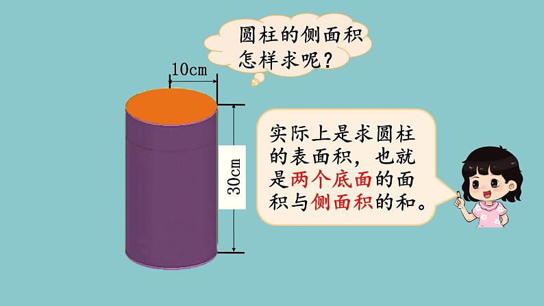 北师大版数学六年级下册1.2 圆柱的表面积 （1）课件05